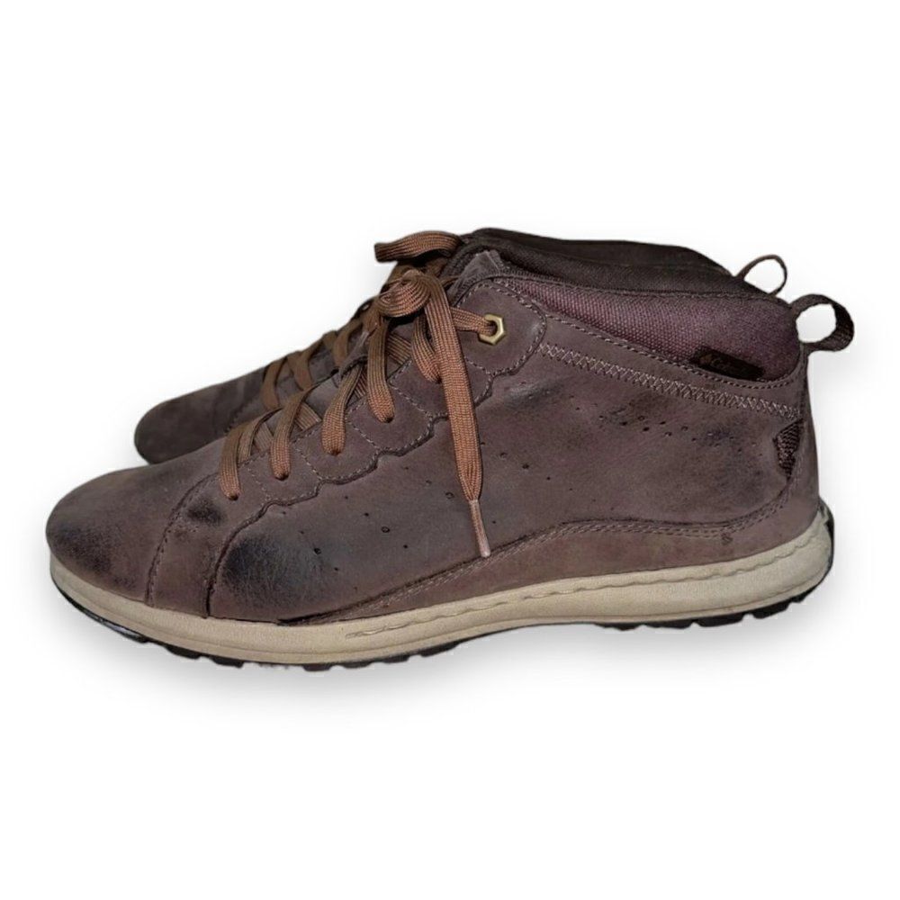 Columbia Three Passes Brown Leather Chukka Boots YM5290-248 Men's 9.5
